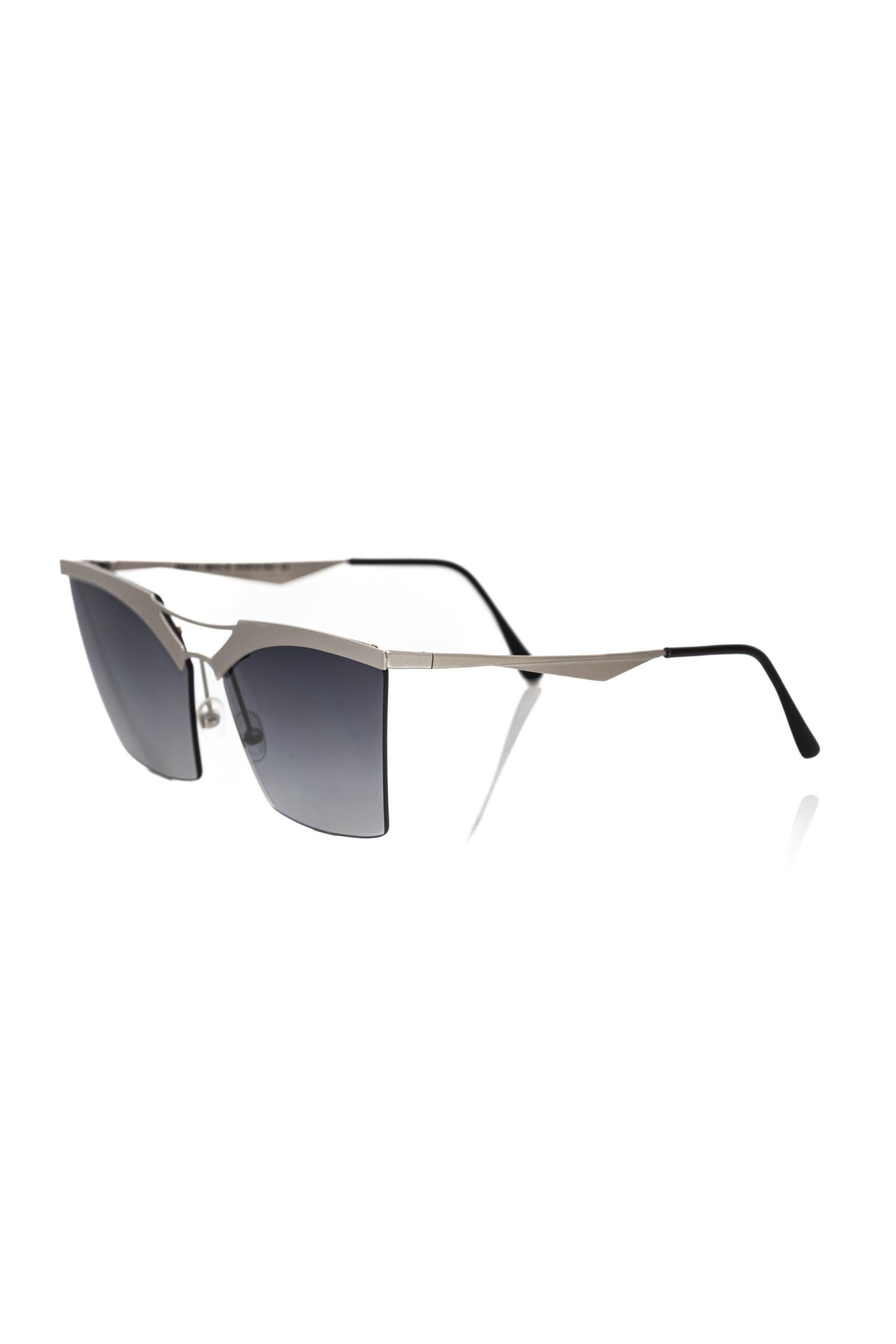 Silver Metallic Fiber Women Sunglass