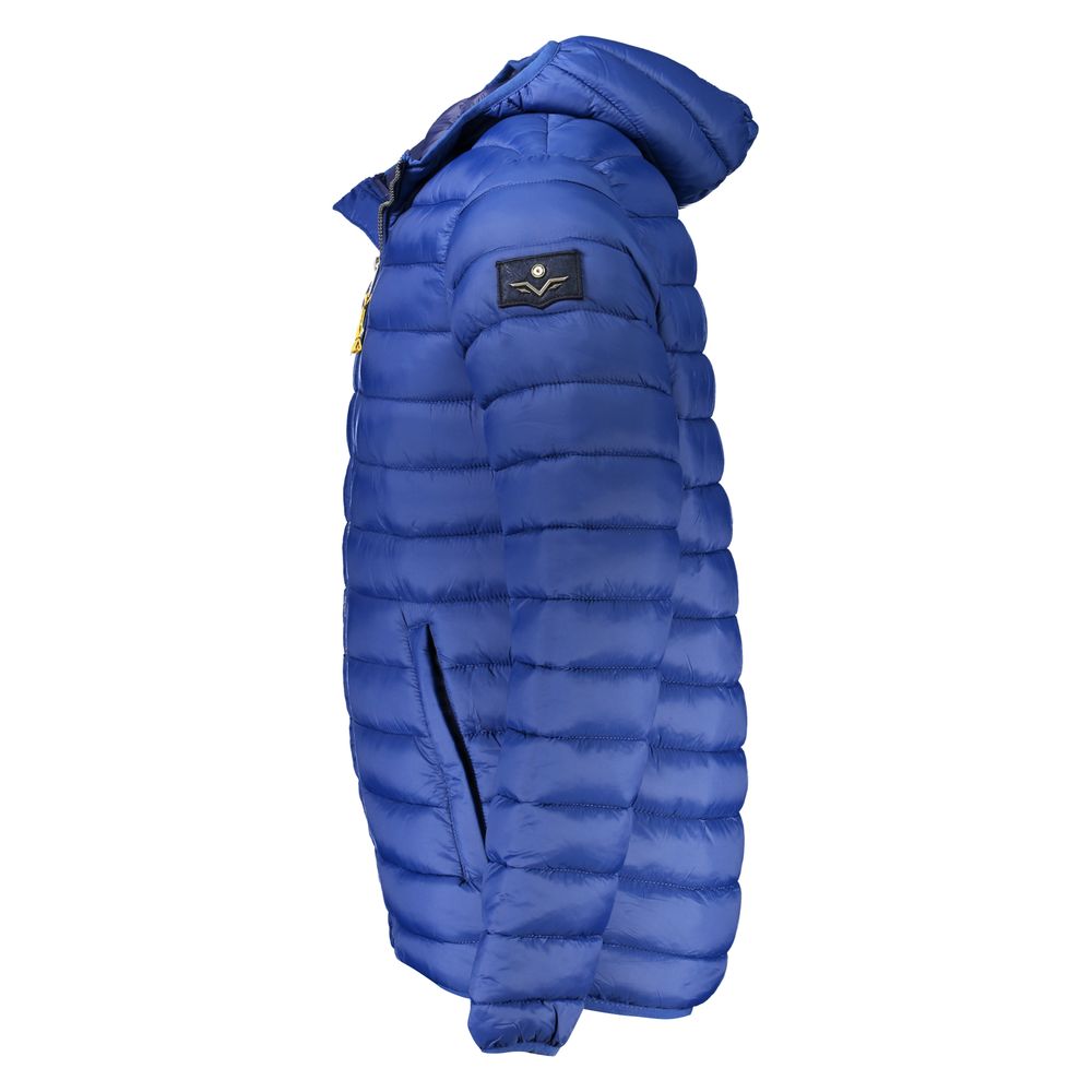Blue Polyamide Men's Jacket