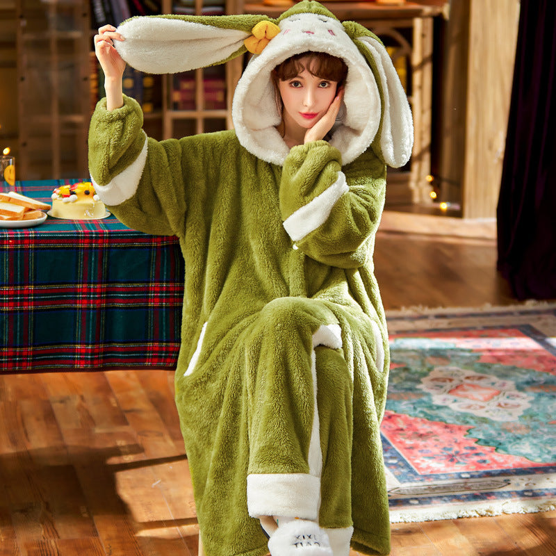 Long Cute And Sweet Korean Version Of Home Service Suit