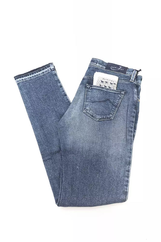 Blue Cotton Women Jean