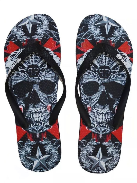 Multicolor Polyester Women Flip Flop