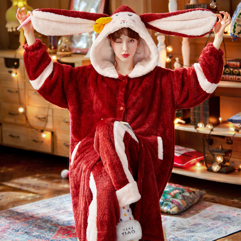 Long Cute And Sweet Korean Version Of Home Service Suit
