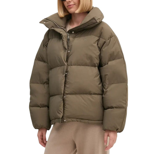 Brown Polyester Jackets & Coat