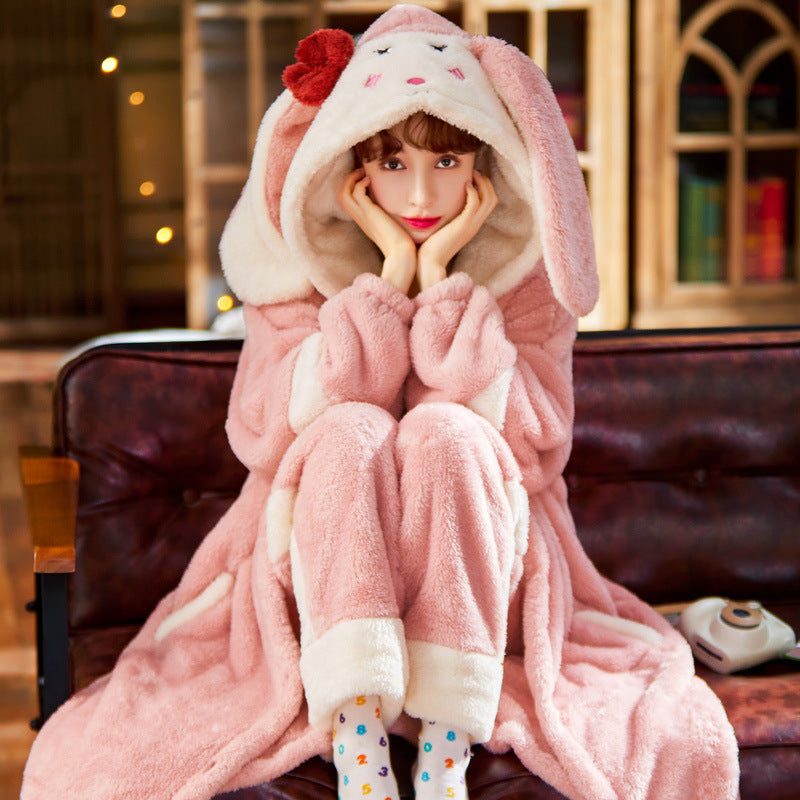 Long Cute And Sweet Korean Version Of Home Service Suit
