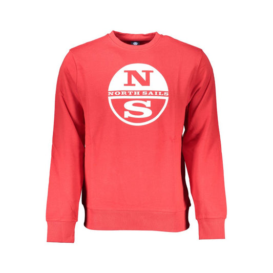 Red Cotton Men Sweater