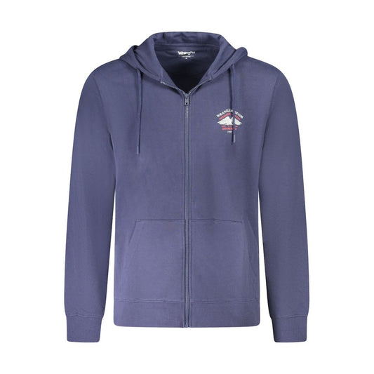 Blue Cotton Men Sweater