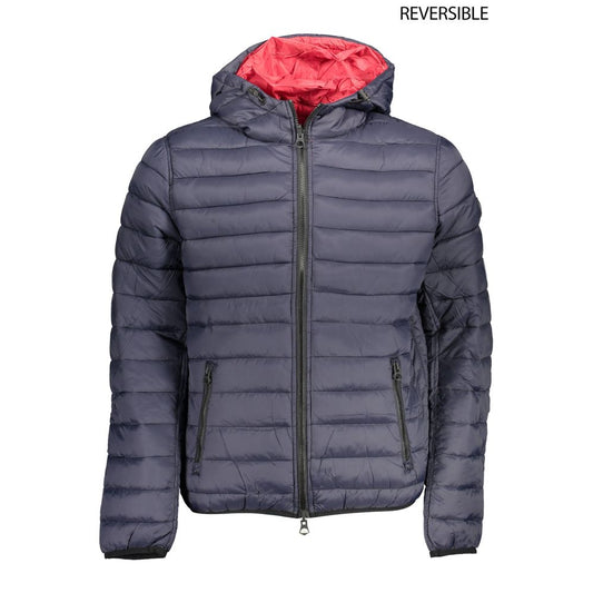 Blue Nylon Jackets & Coat