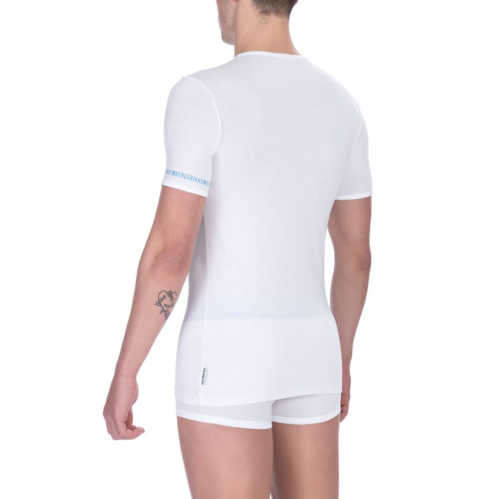White Cotton Men T-Shirt Twin Pack