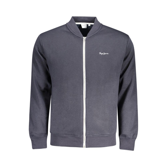 Blue Cotton Men Sweater