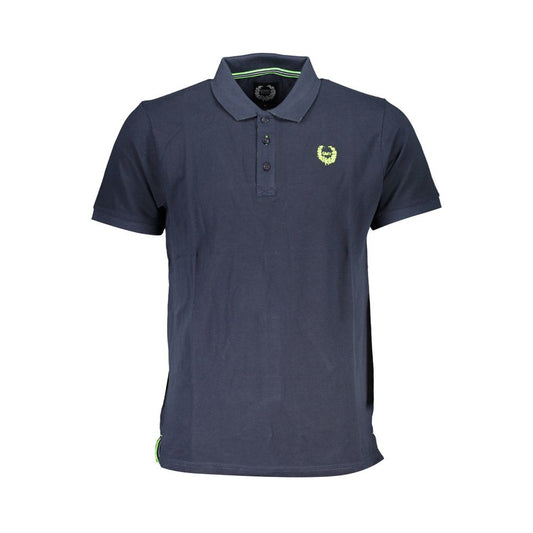 Blue Cotton Polo Shirt
