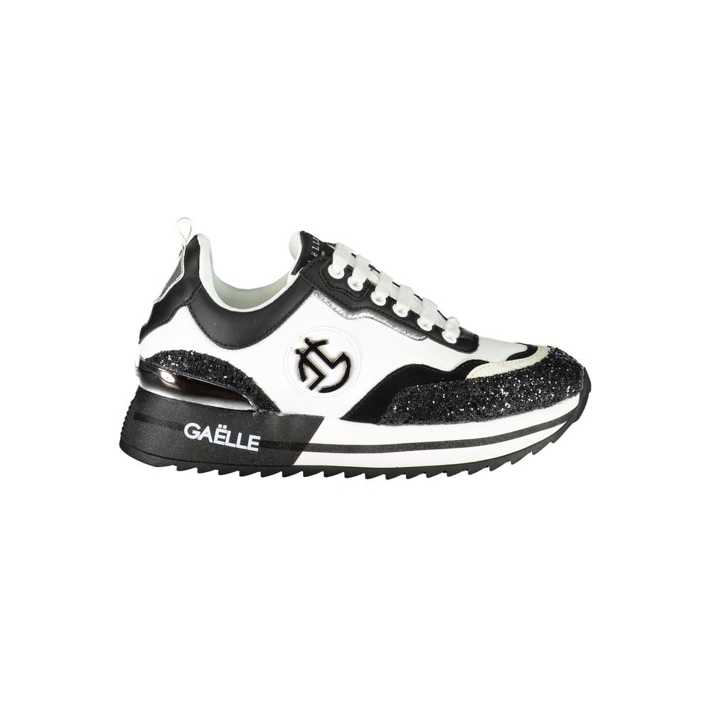 Black Polyester Sneaker