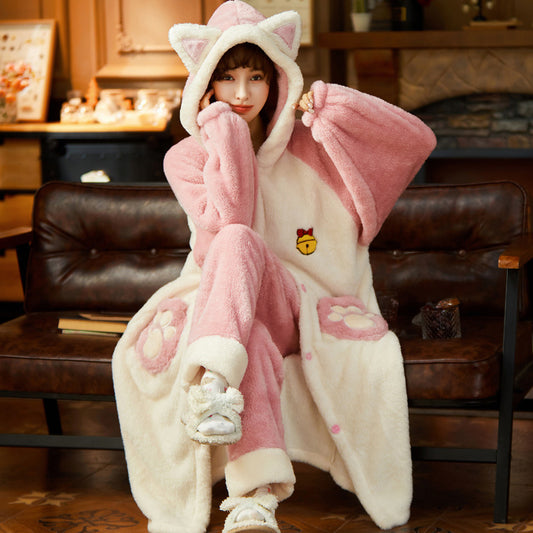 Long Cute And Sweet Korean Version Of Home Service Suit