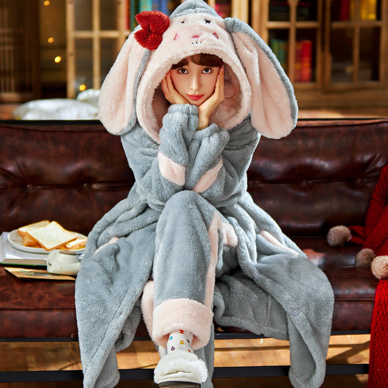 Long Cute And Sweet Korean Version Of Home Service Suit