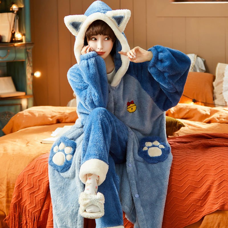 Long Cute And Sweet Korean Version Of Home Service Suit